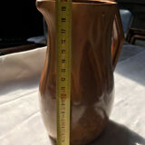 Enamelled stoneware pourer signed Denbac
