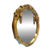 Miroir Art Déco cadre dor sculpté, France vers 1930