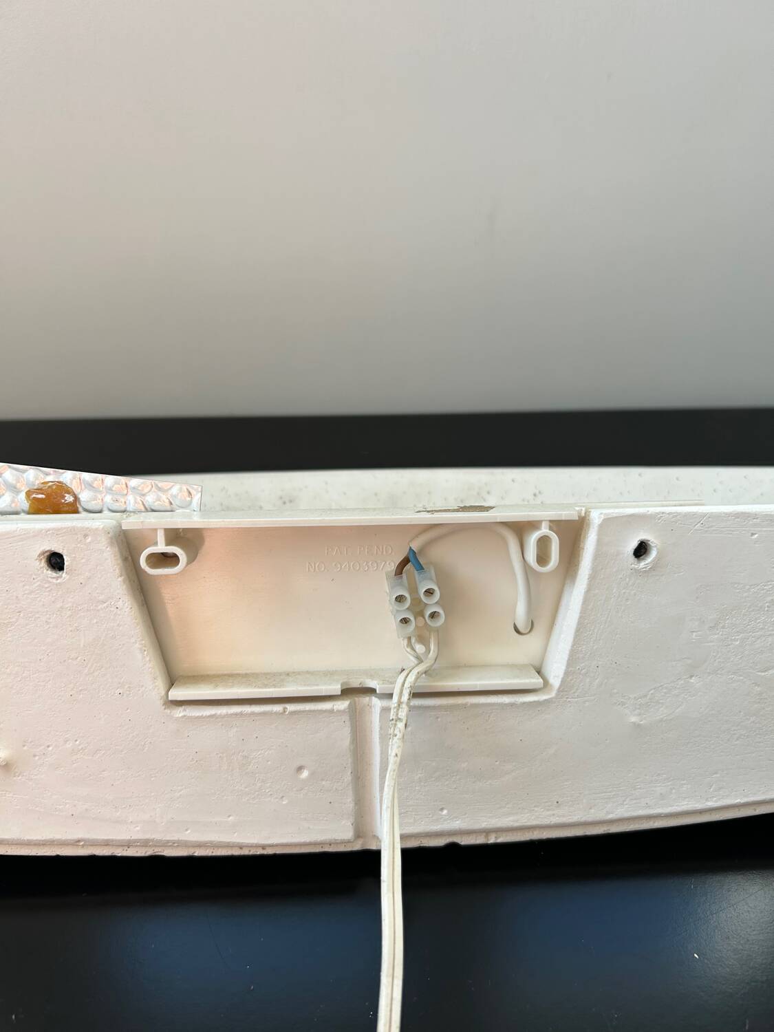 Plaster wall light