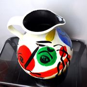 Vase peint par Peter Robert Keil, signé, Allemagne, 1984