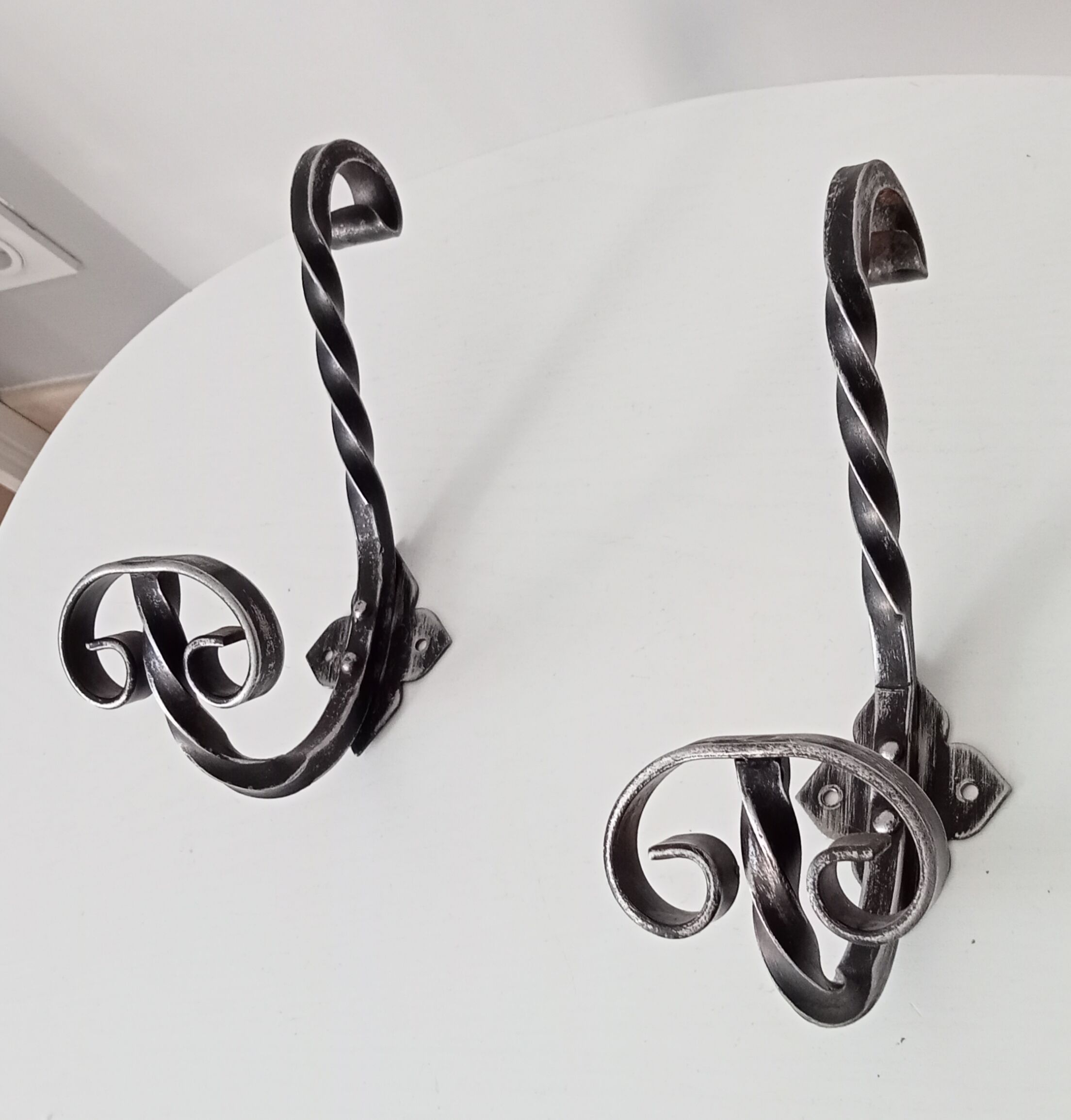 Pair of hooks wall coat rack 50/60s