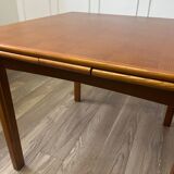 Square teak dining table 4-6 seats