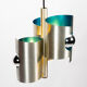 Suspension turquoise Space Age Spirelli