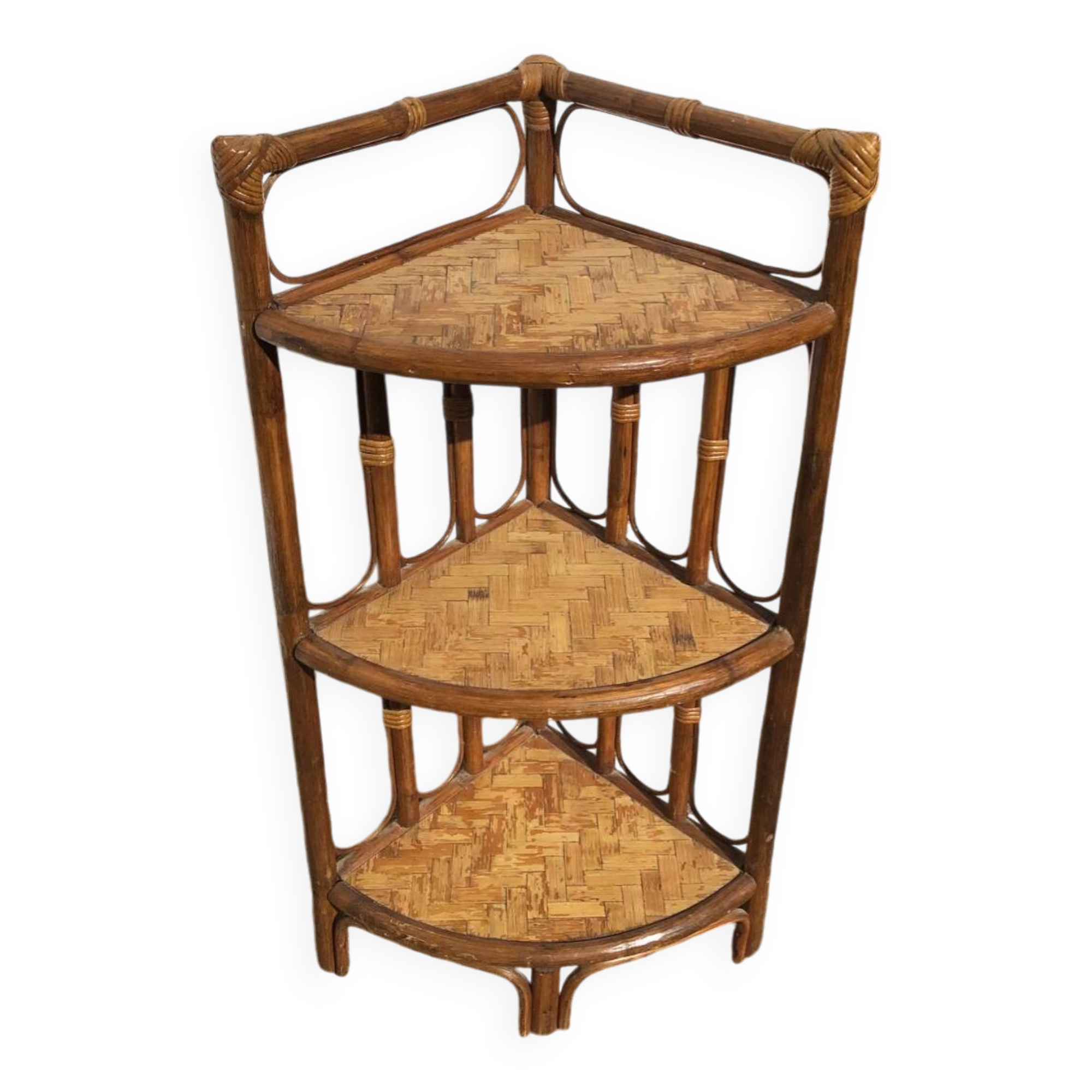 Rattan corner unit