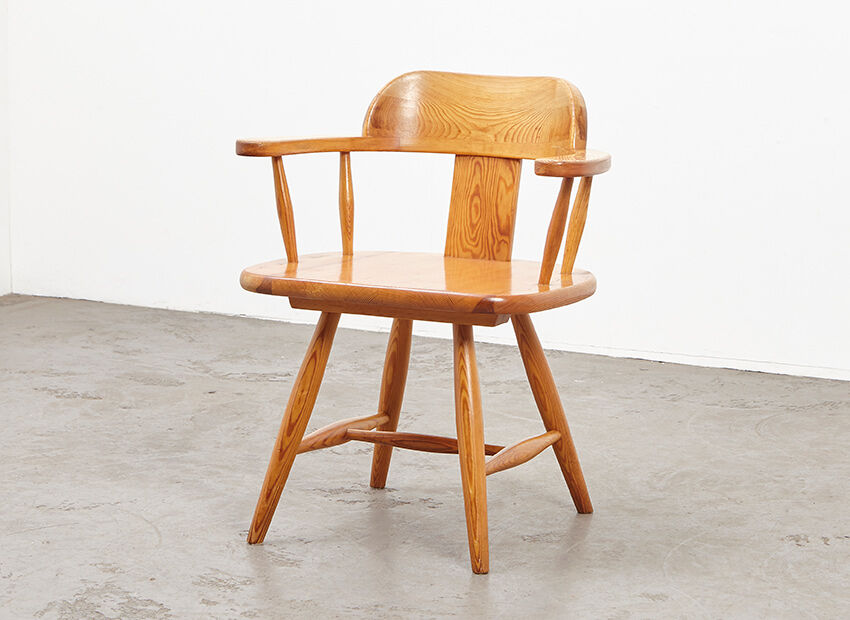 Set of 6 Scandinavian Pine Chairs 1960s/70s