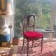 Rare Napoleon III bedroom chair (1870/80), in English style.