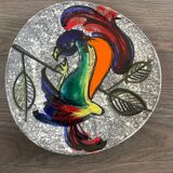 Set of 6 hand-painted ceramic plates – Modernist style