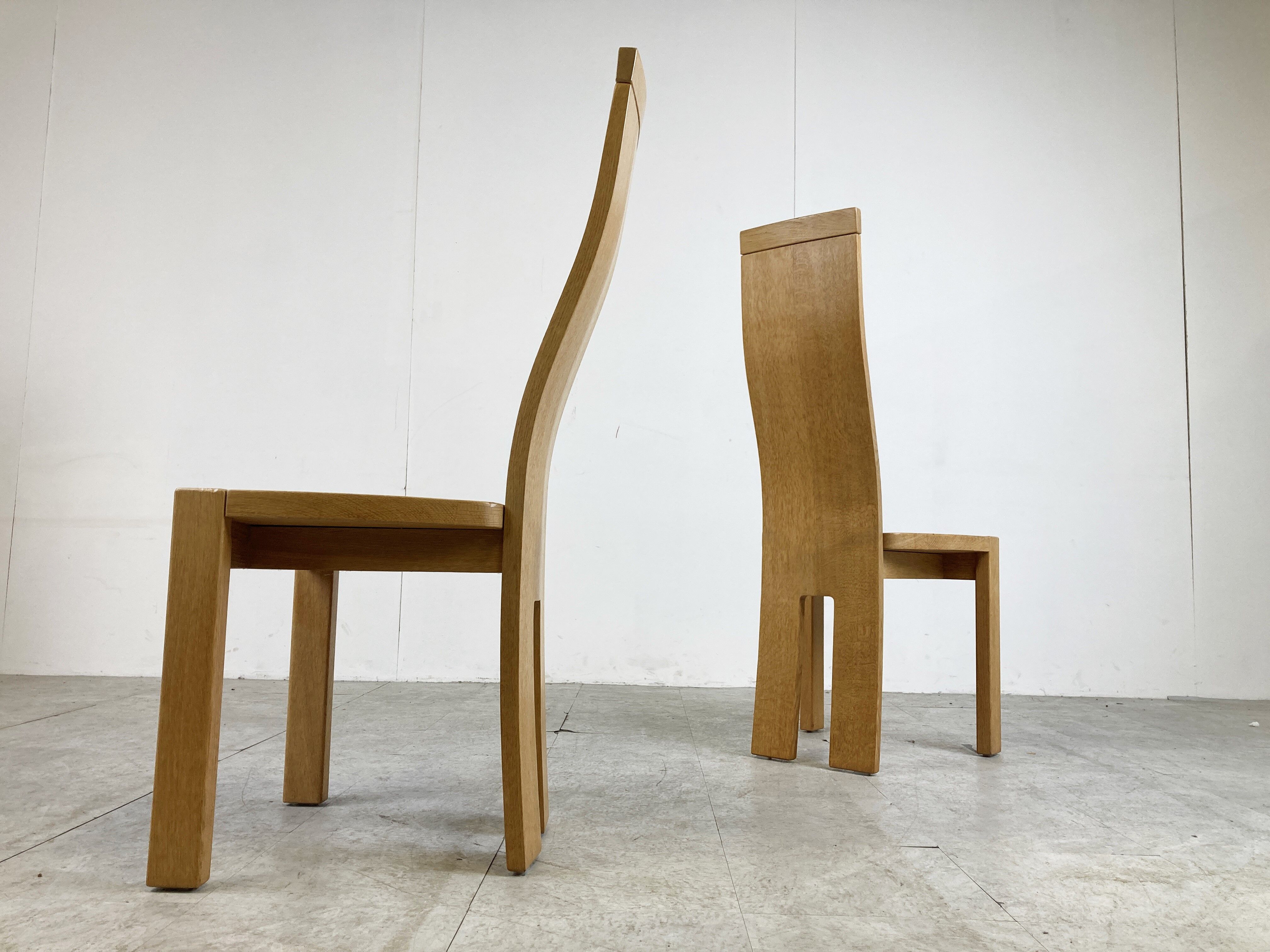 Set of 6 dining chairs by Rob & Dries van den Berghe, 1980s