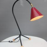 Tripod bedside lamp red Sputnik