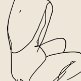 Tirage d’art giclée de figure féminine, 50x70cm