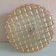 Round ceiling lamp in amber glass / vintage 60s-70s