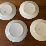 Set of 4 flat plates mismatched
