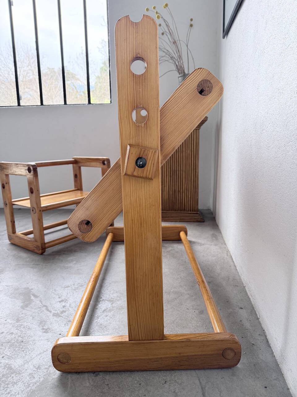 Bureau et chaise enfant pin Bauhaus
