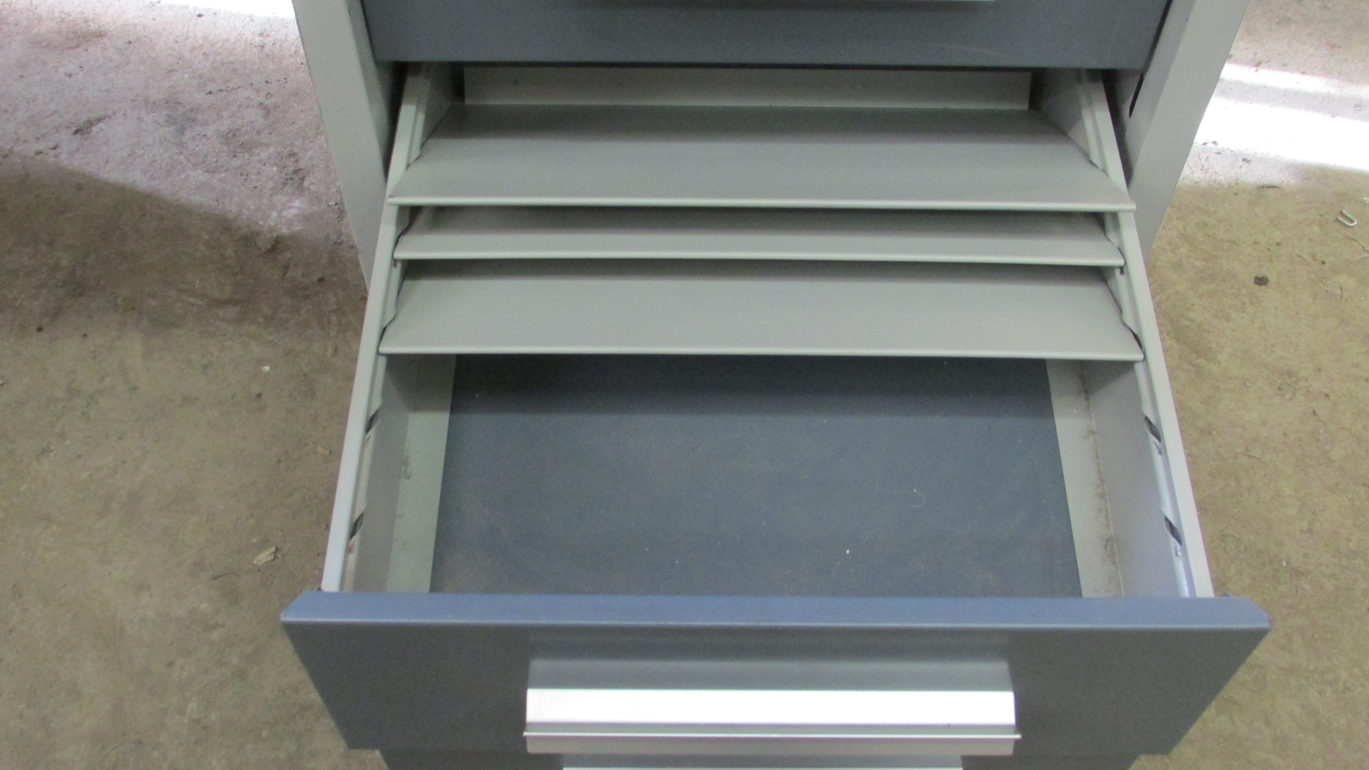 Industrial metal desk