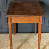 Parisian table pitchpin desk 1 drawer 1900