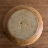 Enamelled sandstone bowl tachist Pottery of the Dove