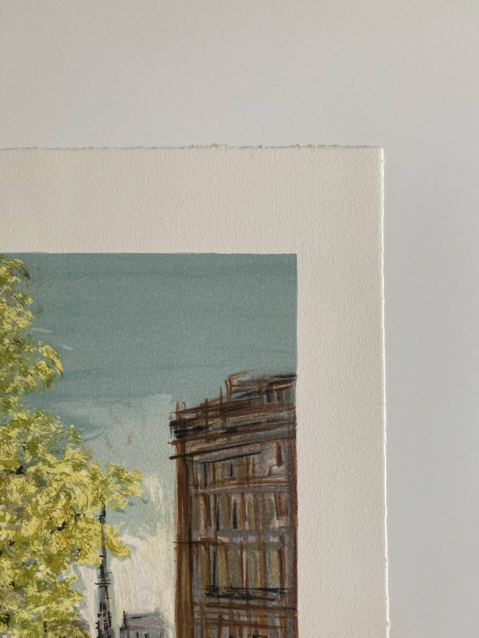 Lithograph signed by Michel Henry - The Île Saint Louis and Notre Dame