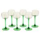 Set of 6 Vintage Luminarc Vins Moselle Wine Glasses Green