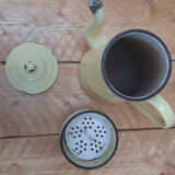 Yellow metal teapot