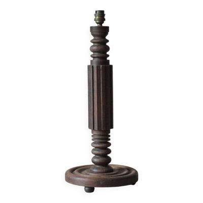 Lampe vintage, pied de lampe vintage, lampe de chevet bois, lampe à poser