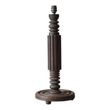 Lampe vintage, pied de lampe vintage, lampe de chevet bois, lampe à poser