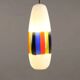 1960s vintage suspension attributed to Massimo Vignelli in glass.