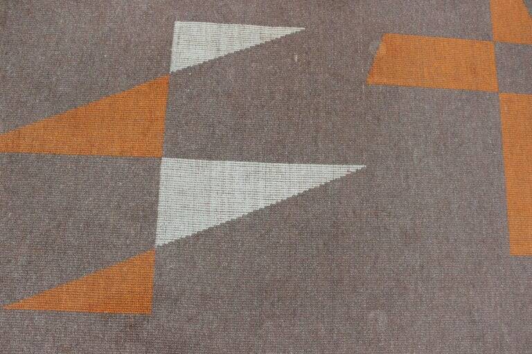 Midcentury Design Geometric Carpet or Rug, 1970s