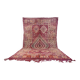 Tapis marocain vintage violet 230 x 402 cm - Tapis en laine berbère ancien fait à la main