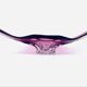 Coupe XXL Formia Murano Verre Soufflé Violet Mid-Century 62cm