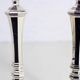 Pair of silver-plated metal candlesticks, BMF 1960