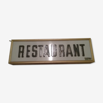 Bright vintage restaurant sign