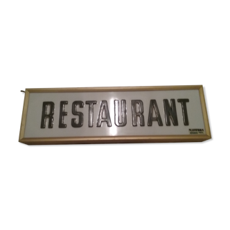 Bright vintage restaurant sign