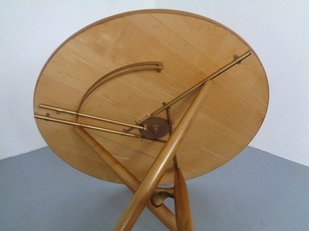 Adjustable Table by Jürg Bally for Wohnhilfe, Switzerland, 1950s
