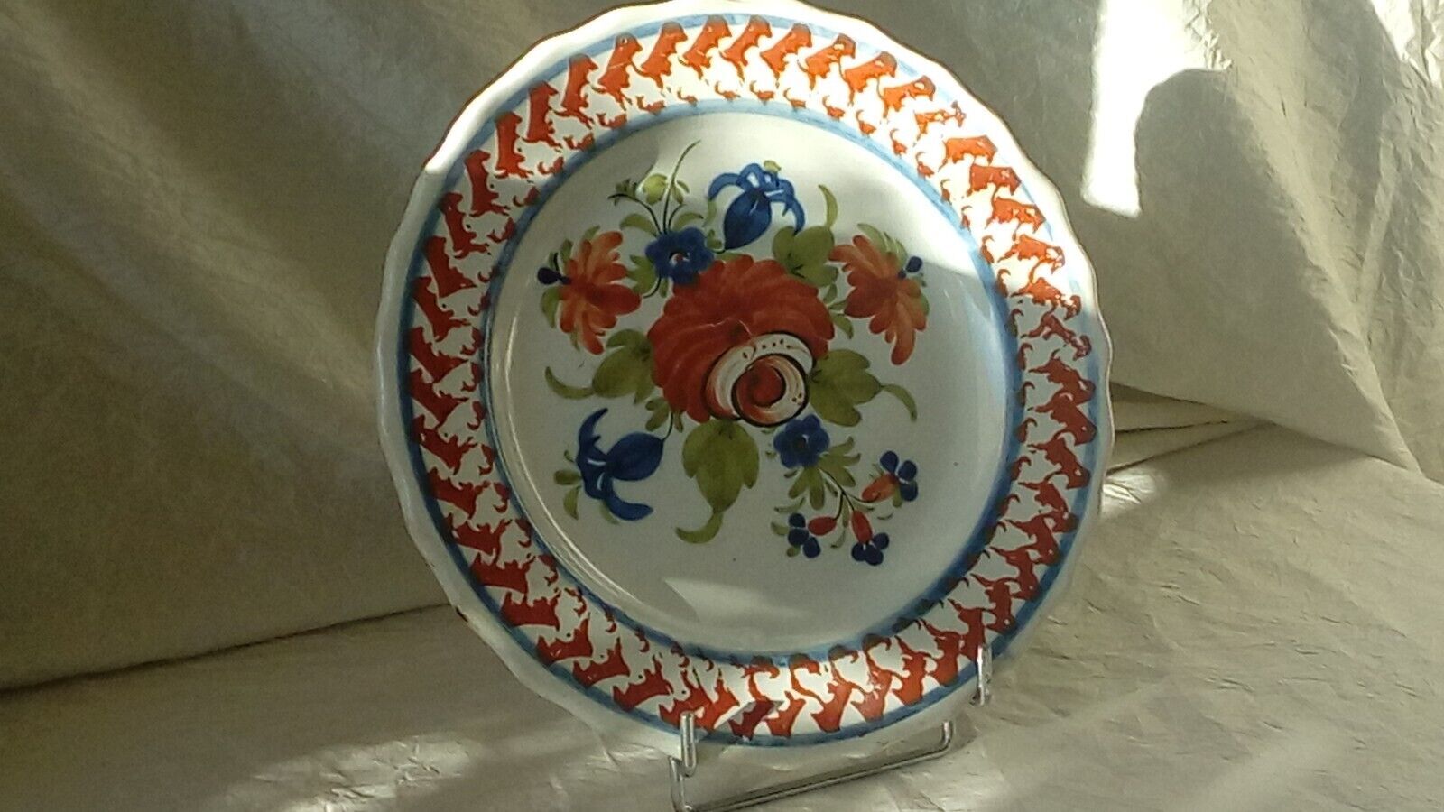Faience plate of Sinceny epoch 1850- 1860