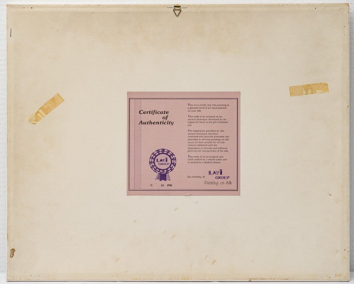 Orientalist painting lavi group israel – desert oasis - epoch: xxth century