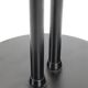 Big black Hustadt table lamp with pointed shade / 1970s / 1980s / postmodern design