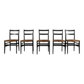 Vintage Cassina Leggera 646 chairs by Gio Ponti, Italy 1952