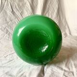 Vintage green blown glass soliflore vase - 51 cm