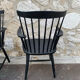 Set of 4 black Sven Erik Fryklund HagaFors armchairs