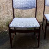 4 restored Scandinavian rosewood chairs
