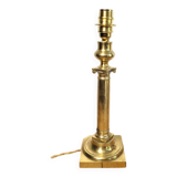 Golden brass candlestick lamp foot