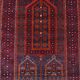 Vintage hand-knotted Persian Baluch prayer rug from the 1940s.