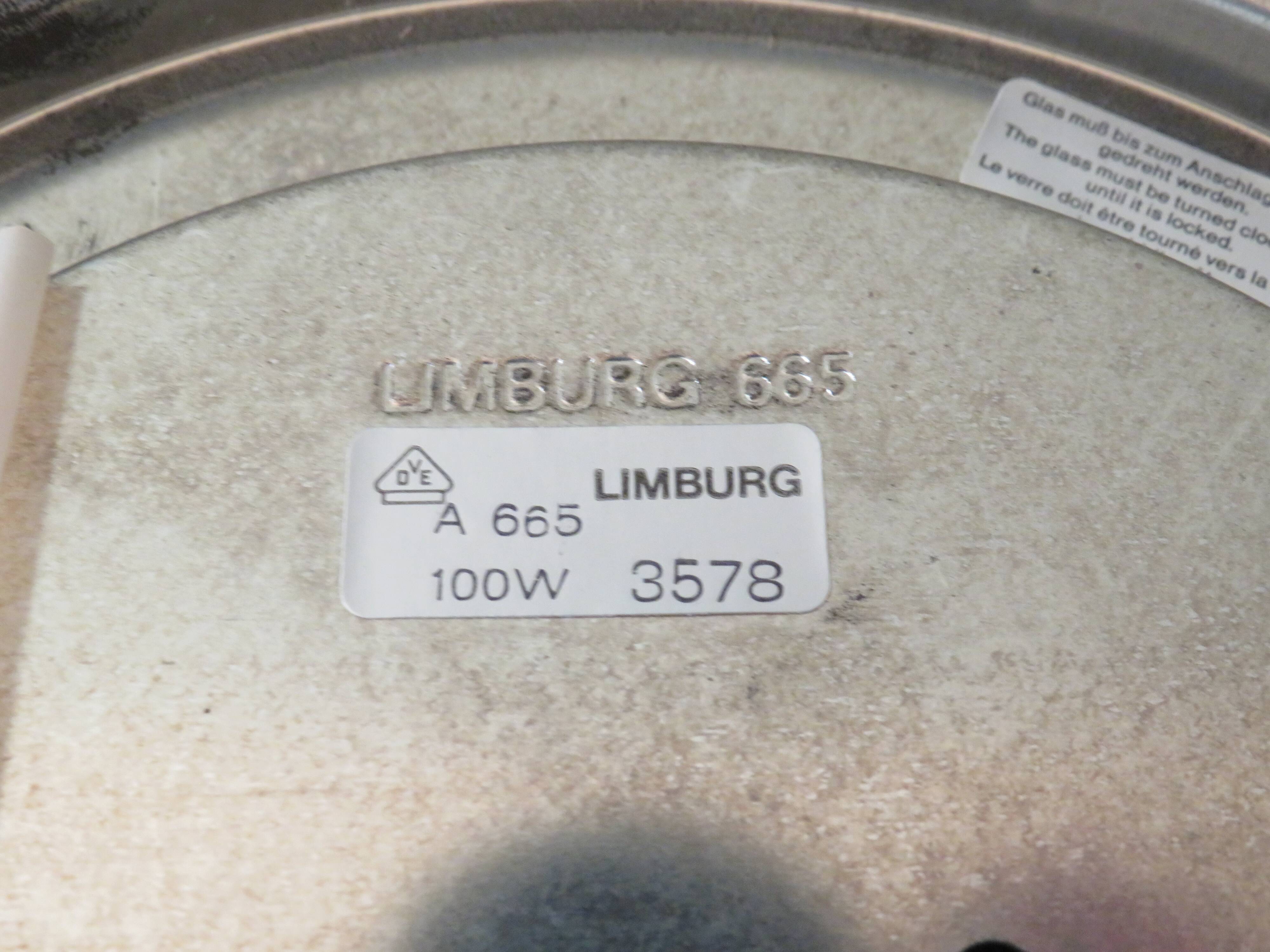 Ceiling lamp or wall lamp by Glashütte Limburg, Germany 1960-1970