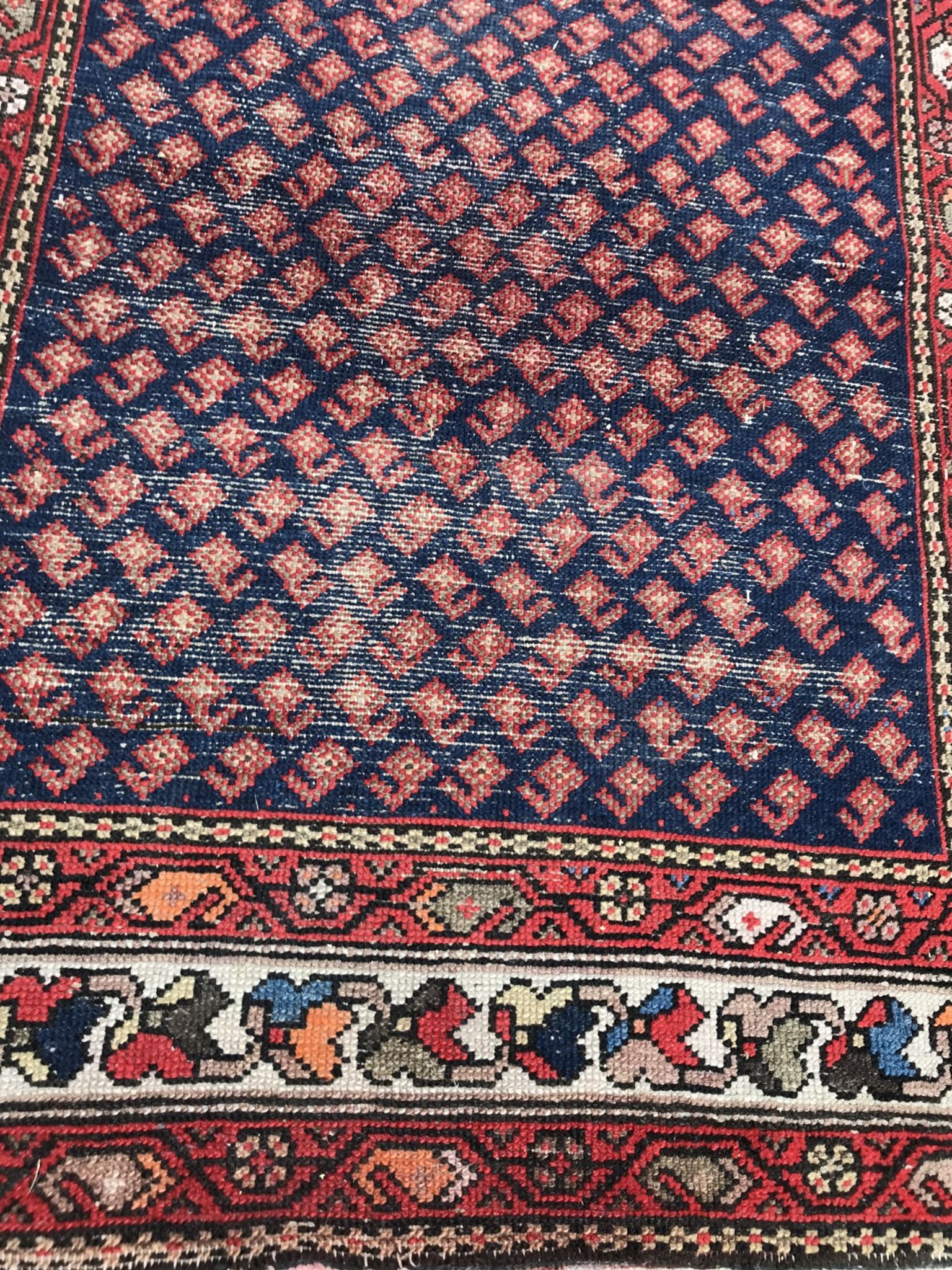Carpet old malayer corridor Iran 106 X 390 CM