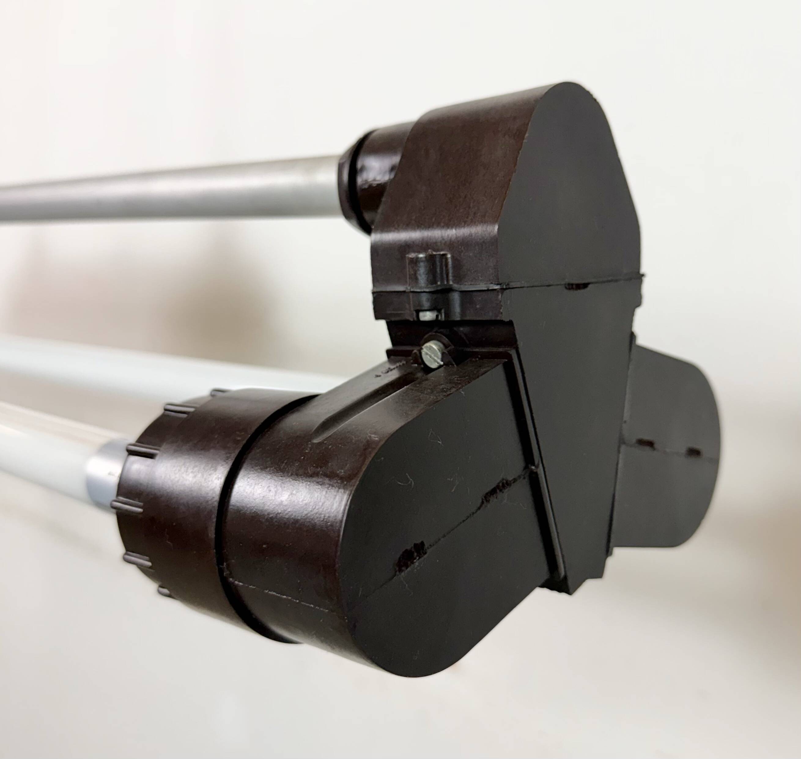 Industrial Grey Tube Light from Elektrosvit, 1970s