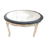 Coffee table with cannage