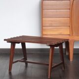 Scandinavian bench solid teak Denmark 1960