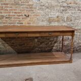 Meuble de métier, ancienne table de drapier