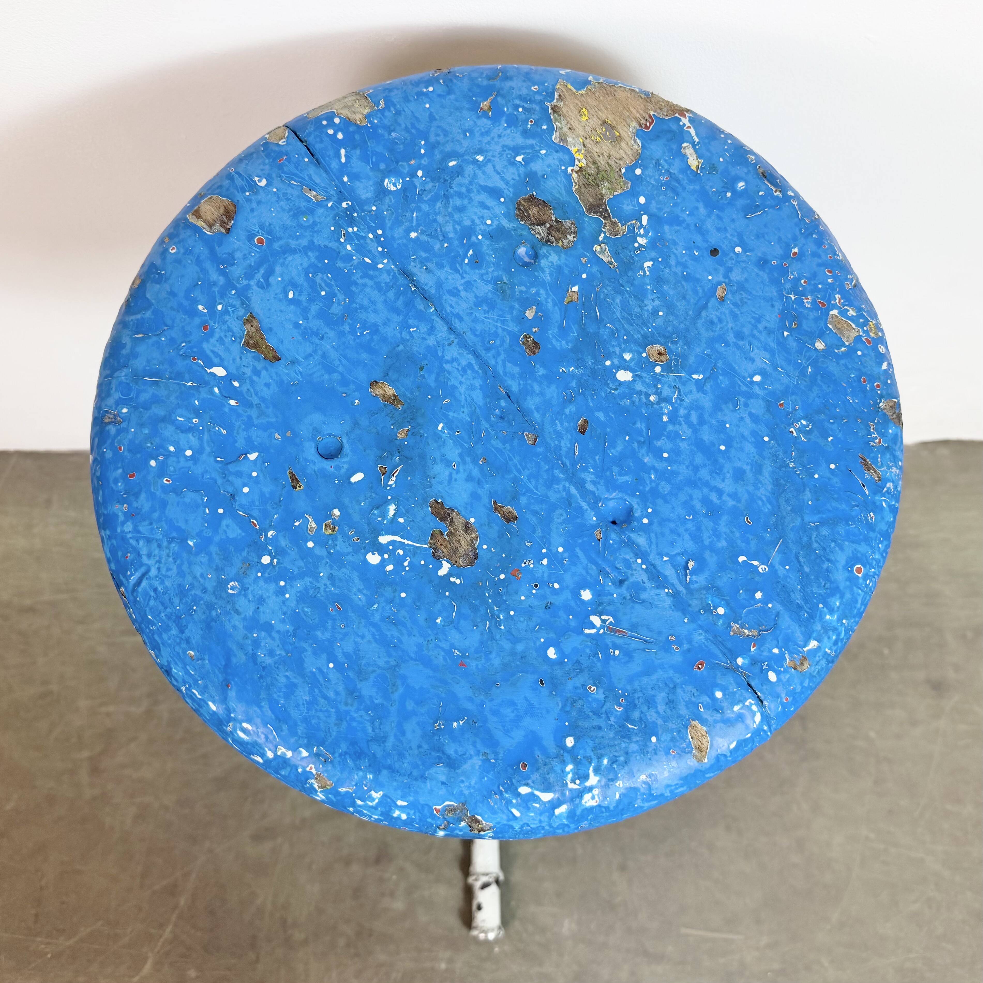 Grey Industrial Workshop Stool, 1960s