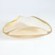Triangular gold flecked Murano glass vide-poche bowl, Italy 1970s.